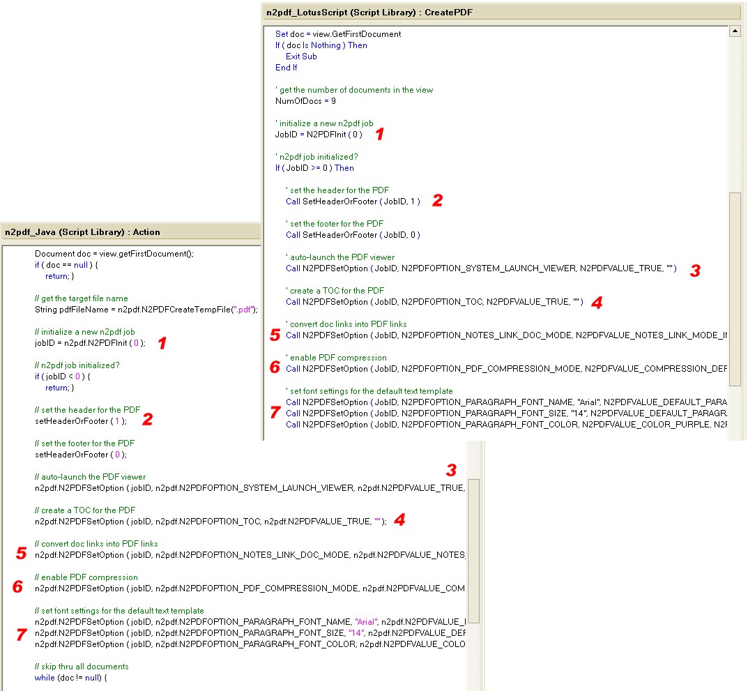 Java Lotus Script